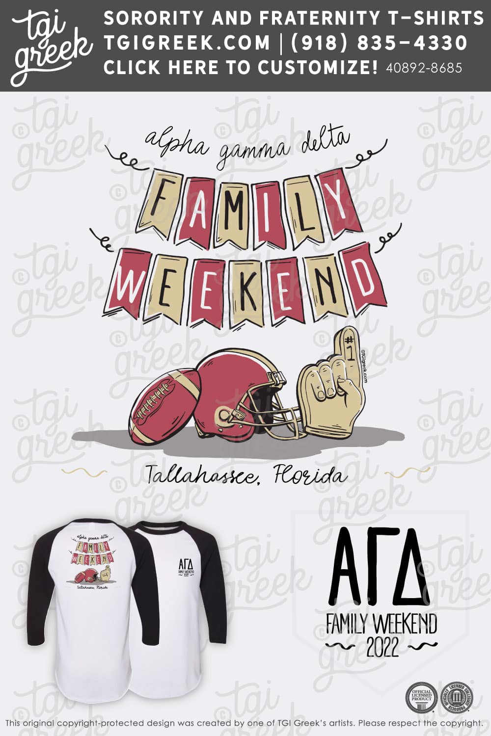 Gamma Phi Beta FSU Family Weekend TGI Greek