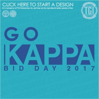 Kappa Gamma-OU Go Bid Day Shirt TGI Greek
