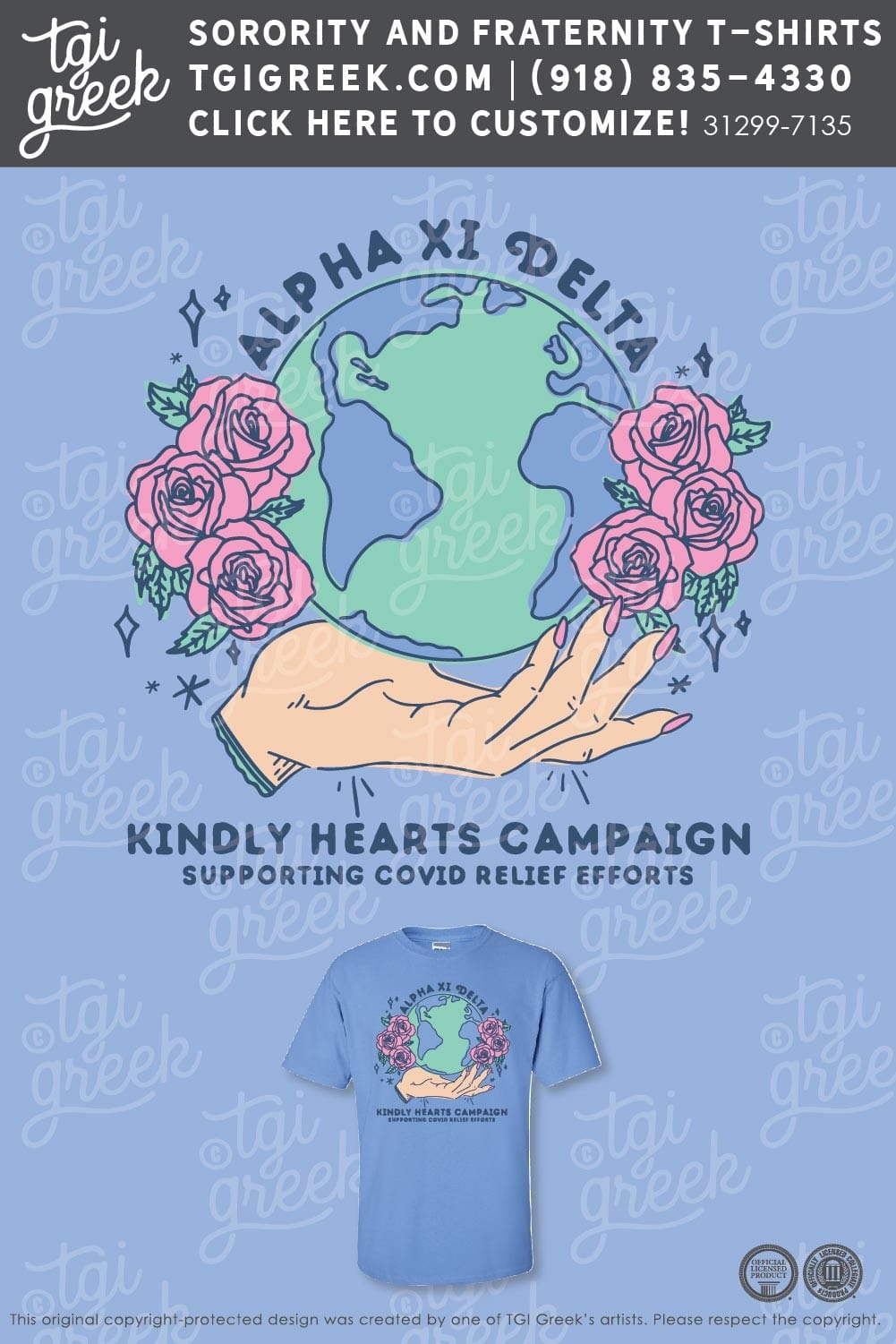 Custom Philanthropy Fraternity Shirts - Greek TShirts