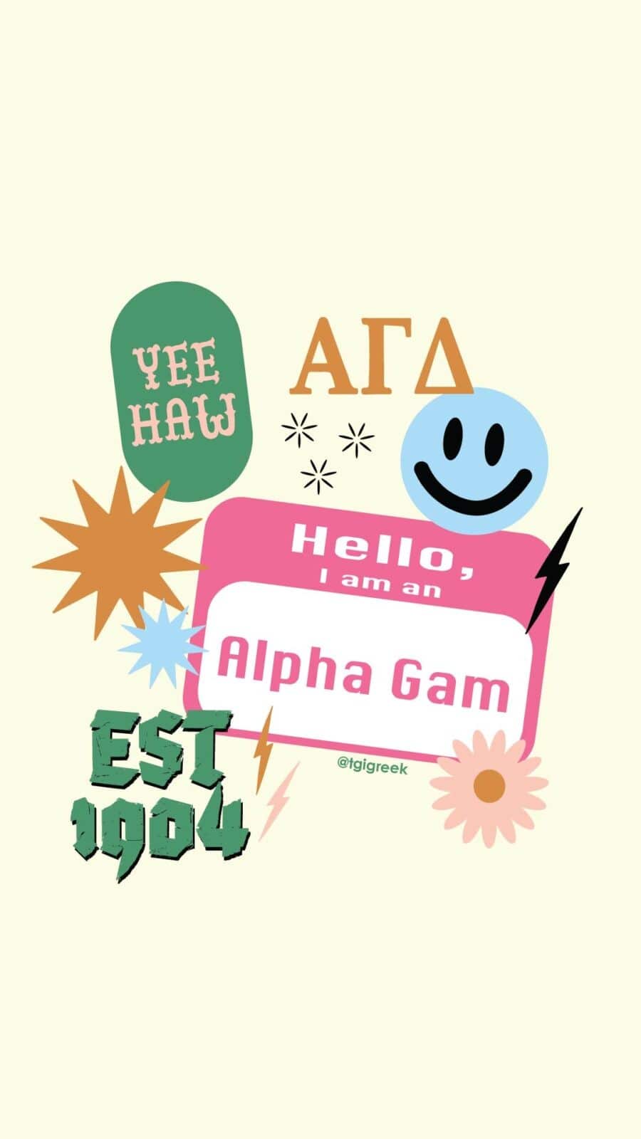 Alpha Gamma Delta Logo Cell Phone Pocket