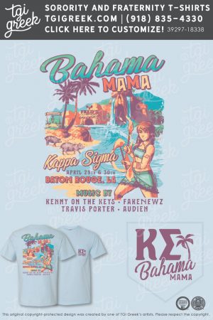 Customizable Kappa Sigma Shirt Design with Bahama Mama