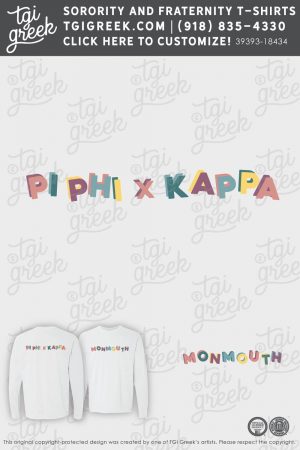 Customizable Pi Phi x Kappa Long Sleeve Shirt Design