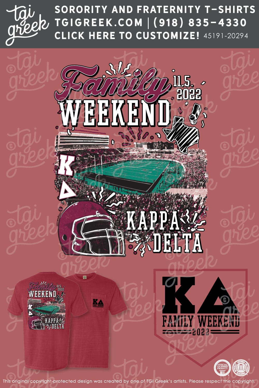 Kappa Delta TAMU Family Weekend TGI Greek